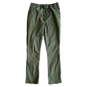 Men’s Katin Cotton Stretch Drawstring Twill Stand Pants size Medium Army Green